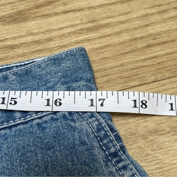 🥒 y2k Xhilaration Denim High Rise Blue Jean Mom Shorts Women’s Size 34, 12/14 - Picture 7 of 12